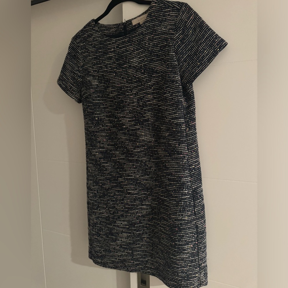 Loft Dress, very lightly worn.  Super cute and professional.  Zipper back.